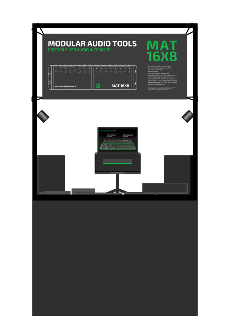 Rendering of booth on Superbooth 25